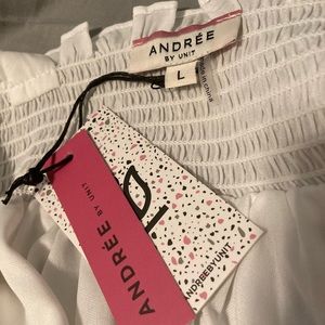 Andree by Unit size L white dress